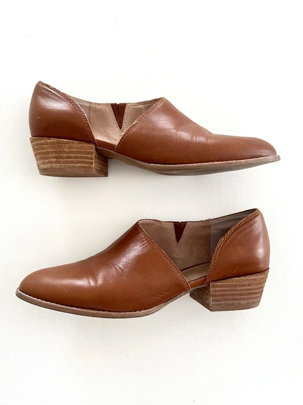 Madewell The Lucie Shoe in Leather English Saddle Size 8.5